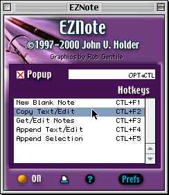 EZNote Control Panel